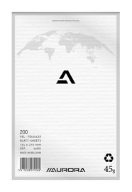 Pak van 5 x ECO Kladblok blanco gerecycled papier 208U