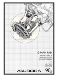 Pak van 10 x Millimeterpapier Blok A4 MID50 Bruin