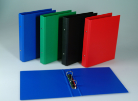 Pack of 24 x Ringbinder A4 PVC 2-rings 3102 assorted colours