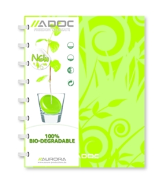Set van 5 x ADOC Bio Pap-Ex Schrift/Notebook A5 Gelijnd