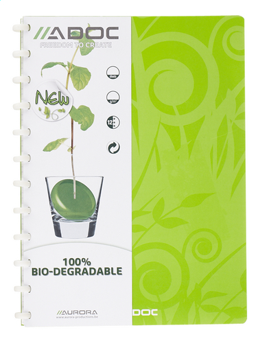 Pak van 4 x ADOC Bio Pap-Ex Schrift/Notebook A5 Gelijnd