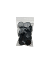 Adoc 28 mm ring Set van 24 stuks Zwart