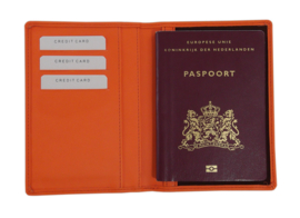 Paspoort omslag oranje