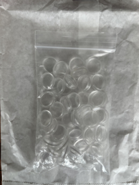 Adoc 16 mm ring Set van 48 stuks transparant