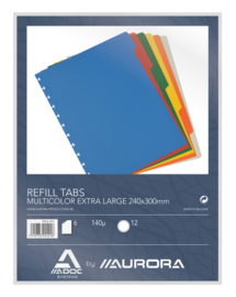 ADOC Dividers Multicolour A4 6 tabs, XL