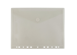 FolderGreen 10 x Enveloptas A4 met hechtstrook & klittenbandsluiting - 100% gerecycled PP - zonder logo