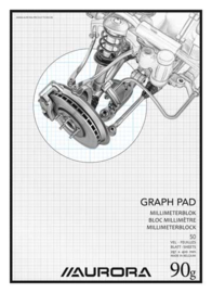 Pak van 5 x Millimeterpapier Blok A3 MID101