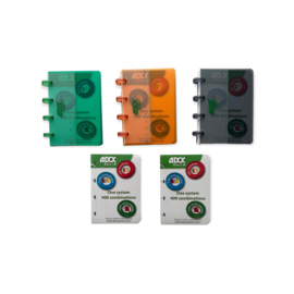 Actie Set van 3 x ADOC  Colorlines Notitieboekje A7 Geruit + 2 navullingen