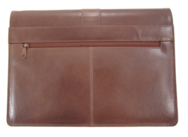 Aktetas / Attaché tas leer cognacbruin