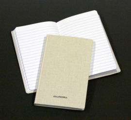 Pack of 10 x Linen Notebook 105 x 165 mm, 7mm feint - 966GT