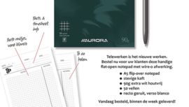 Pak van 10 x Online Meeting Notepad A5, geruit, dubbelspiraal W550VCQ5