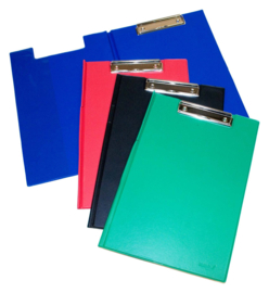 Set van 10 x Klemmap PVC gelast A4  - Assorti kleuren