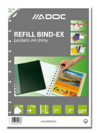ADOC Bind-Ex Navulling/Refill Insteekhoezen A4 EXTRA glanzend en helder