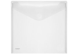 Set van 10 Enveloptas Transparant vierkant 32x32 cm met hechtstrook