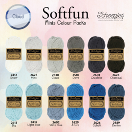 Scheepjes Softfun Colour pack Cloud 12 bolletjes