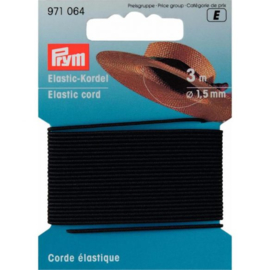 Prym Elastisch koord 1,5 mm. zwart 3 meter