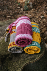 Autumn Mosaic Shawl "Rosa"