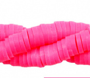 Katsuki beads 6 mm. neon pink