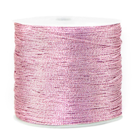 Macramé draad 0,5 mm. orchid bloom rose 90 mtr.