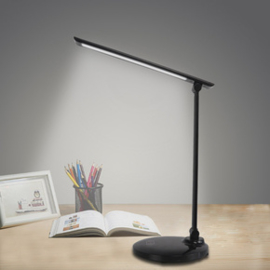 Tafellamp led zwart, 5 niveau's
