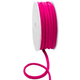 Stitched elastisch lint 5 mm. Ibiza fuchsia pink