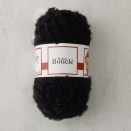 Poppengaren bouclé-garen 50 gr, Zwart