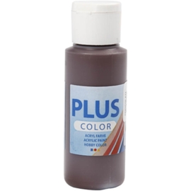 Plus color Verf 60 ml. chocolade