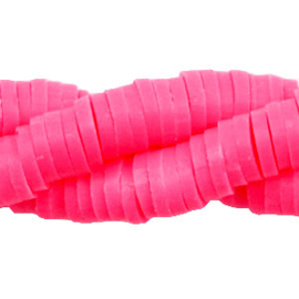 Katsuki beads 6 mm. neon pink