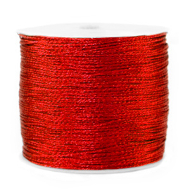 Macramé draad 0,5 mm. deep red 5 mtr.