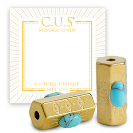 C.U.S® sieraden message beads "love" goud