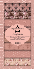 Rose gold bee 3 x 8 designs