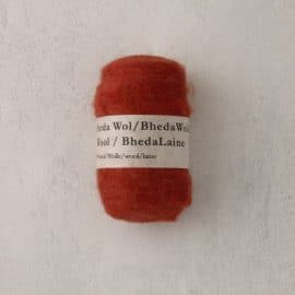 Bhedawol - gekaard vlies - 25 gr. eekhoorn