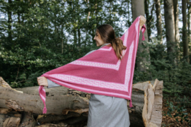 Autumn Mosaic Shawl "Rosa"