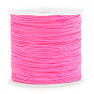 Macramé draad 0,8 mm. neon rose