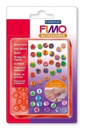 Fimo kunststof duwvorm Letters en cijfers