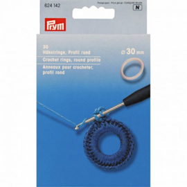 Prym haakringen kunststof rond 30 mm.