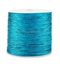 Macramé draad 0,5 mm. azure blue 5 mtr.