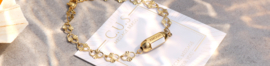 C.U.S® sieraden message beads eindkap Goud