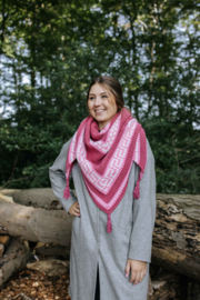 Autumn Mosaic Shawl "Rosa"