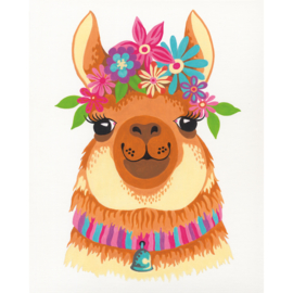 Painting Flowery Llama 8+