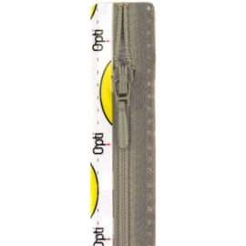 Opti rits druppel 40 cm., niet deelbaar licht grijs