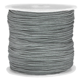 Macramé draad 0,8 mm. slate grey