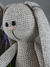 XXL Funny Bunny Basic Faded beige  zittend of staand(40 cm.)