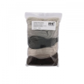 Europese Merino Lontwol mix set gemengd gekleurd