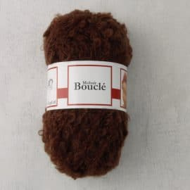 Poppengaren bouclé-garen 50 gr, Bruin