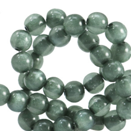 Mosso shiny sea green 6 mm. 10 stuks