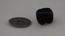 Veiligheidsneusjes zwart gaatjes 10 mm.