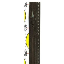 Opti rits druppel 40 cm., niet deelbaar donker grijs