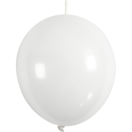 Ballonnen wit met link
