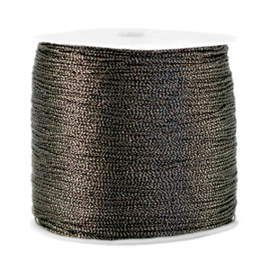 Macramé draad 0,5 mm. anthracite 5 mtr.